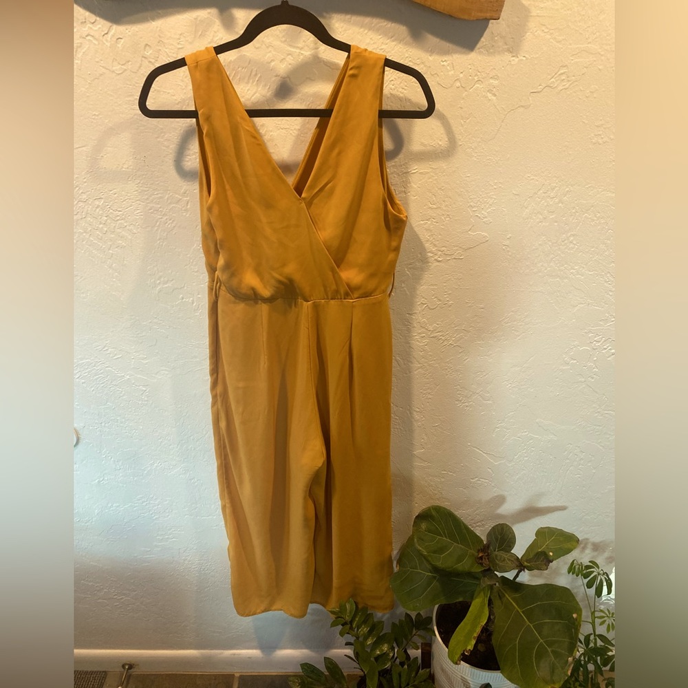 Gold Sleeveless Sienna Sky jumpsuit (medium)